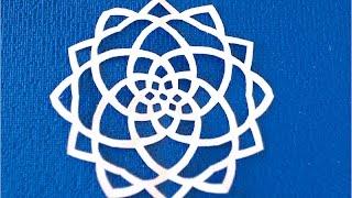 How to make a paper snowflake step by step#Snowflakes # Patterns for snowflakes #snowflakes of paper