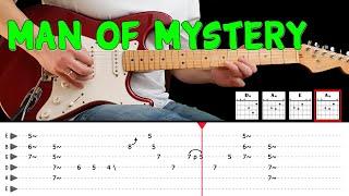 MAN OF MYSTERY - Guitar lesson with tabs - The Shadows