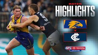 West Coast Eagles v Carlton Highlights | Round 14, 2025 | AFL