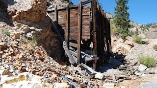 Crushing Quartz samples for Gold from a mine Stoupe.