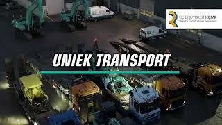 Uniek transport! Groot aantal Kobelco's onderweg naar Stadsbader