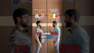 STOP drinking water with meals #fitness #food #nutrition #health #digestion