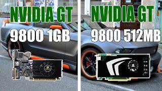 Nvida GT 9800 1GB Vs 512MB Graphic Comparison (GTA V Benchmark)