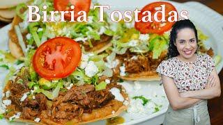 AUTHENTIC BIRRIA tostadas | EASY to make BEEF birria recipe | Villa Cocina