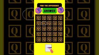 Find the different letter, test yourself! #minitube #quiz #riddles #shorts