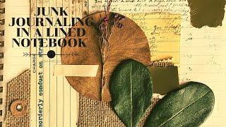 Junk Journal with Me | Ep 1 | Lined Notebook Journaling