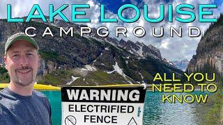 Rule #1 of Lake Louise Campground: Avoid the electric fence! | Full Review