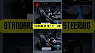 standard vs wire steering wheel#shorts