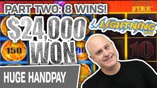 Part 2: $24,000 from 8 Lightning Link WINS  JACKPOTS CONTINUE at Cosmo Las Vegas!
