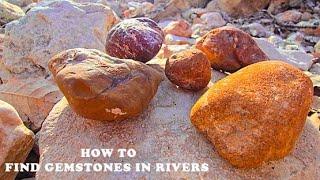 Identifying Gemstones in Iraqi Kurdistan Mountains River  | Best Rivers for Gemstone Hunting