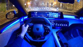 New PEUGEOT 5008 48V HYBRID (2025) - NIGHT POV test drive & REVIEW (GT)