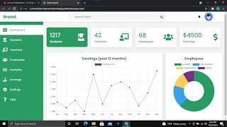 Responsive Admin panel Using HTML, CSS, Chart.js