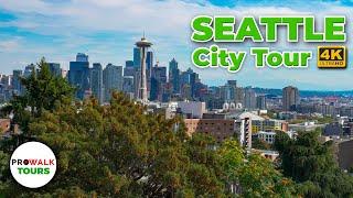 Seattle, WA USA Walking Tour in Beautiful 4K UHD 60fps