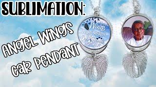 Sublimation: Angel Wings Car Pendant | Beginner Friendly