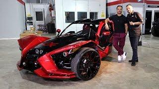 Avorza Polaris Slingshot done for Luis Fonsi by Alex Vega at The Auto Firm