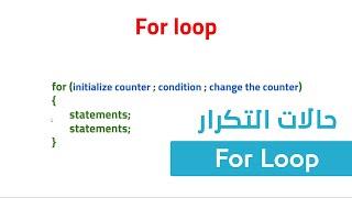 23. كورس البرمجة للمبتدئين C++ - حالات التكرار For Loop