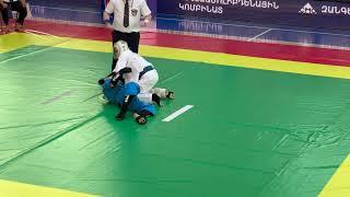 Fight in the Category M-U16-48 kg. Kudo Eurasian Championship 2024.