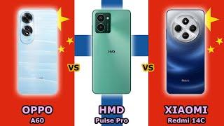 OPPO A60 - vs - HMD Pulse Pro - vs - XIAOMI Redmi 14C