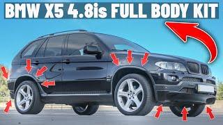 Как установить обвес BMW X5 E53 4.8is Full Body Kit Install