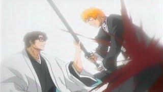 Aizen Stops Ichigo's Sword