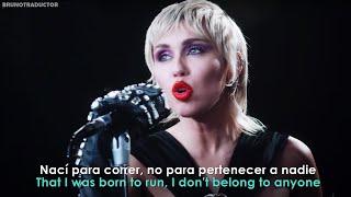 Miley Cyrus - Midnight Sky // Lyrics + Español // Video Official