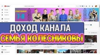 Доход канала Семья Колесниковы