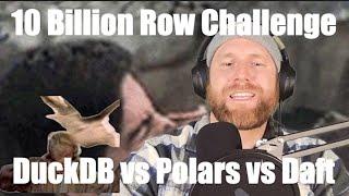 10 Billion Row Challenge | DuckDB vs Polars vs Daft