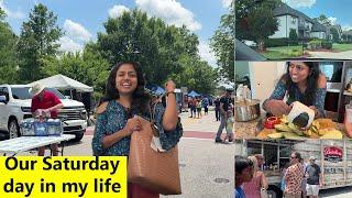 அமெரிக்காவில் Street Festival ~ Our Saturday day in my life~ Family Fun Weekend Family Traveler VLOG