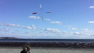 250W OTS Airborne Wind Energy System - making power - then failing - 2