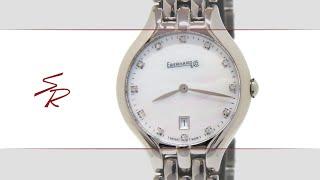 Eberhard Reve Quartz Mother Of Pearl 30mm Brilliant Index 61009.02 BR
