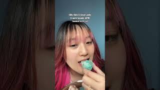 ASMR CRUNCH SOUNDS Silky Gem Crystal Candy #crunchsounds #asmr #silkygem #crystalcandy