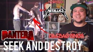 Pantera with Metallica Jason Newsted - Seek and Destroy Cover Live Reaction Review, DIMEBAG SINGS!