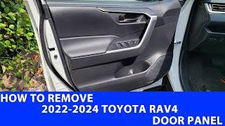 How To Remove 2022-2024 Toyota Rav4 Door Panel.