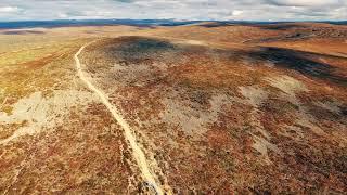 Kiilopää Saariselkä  aerial scenery 4K Finland from air