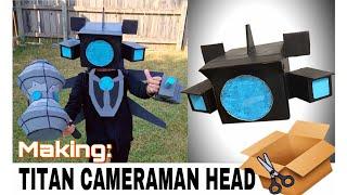 How to make a Titan Cameraman head costume #titancameraman #skibiditoilet