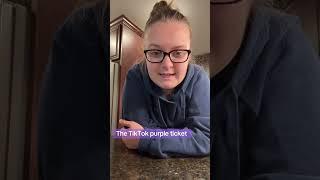 TikTok purple ticket explained