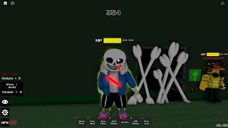 Ainavol Sans Phase 2 Showcase! [Undertale Hour Of Judgment] [Roblox]