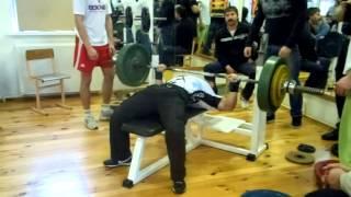 Roman Eremashvili bwt. 69.9 kg RAW bench press 150 kg -9 reps!!!