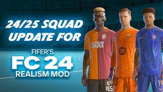 24/25 Transfer Squad Update For FC 24 For Fifer's Realism Mod