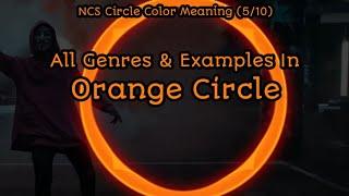 All & Genres Examples In Orange Circle On NCS