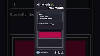 What is Max-width and Min-width in html | CodeMasterStudio