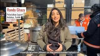 Me autamme lapsia ja perheitä Turkissa maanjäristysten jälkeen (11.2.2023 Antakya, Turkki)