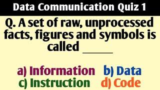 Data Communication Quiz 1 | Computer Science Quiz | Knowledge Enhancer Quizzes