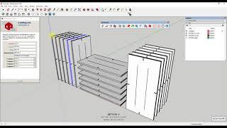 Слои в SketchUp / Плагин CraftReports / 3-D моделирование кухни / Раскрой листовых материалов