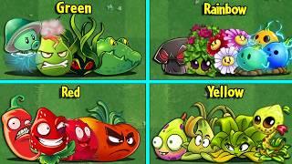 20 Team COLORFUL Plants Vs All Team Zombies - Who Will WIn? - Pvz 2 Team Plant Battlez