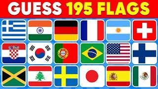  Guess the Country by the Flag Quiz  | Can You Guess the 195 Flags?