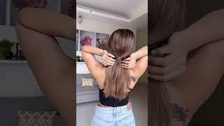 Easy Braided Low Ponytail  |  Hair Styles | Knot Me Pretty #shorts