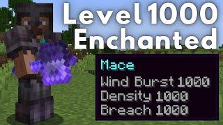 How to get a Level 1000 Enchanted Mace in Minecraft 1.21!