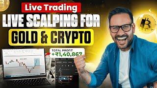 Live Crypto Trading | Bitcoin & Gold | 18 MAY | #goldtrading #cryptotrading #bitcoin