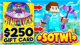 SPENDING $250 FOR THE *RICHEST* SOTW OF ALL TIME! | Minecraft Prison | MineLucky